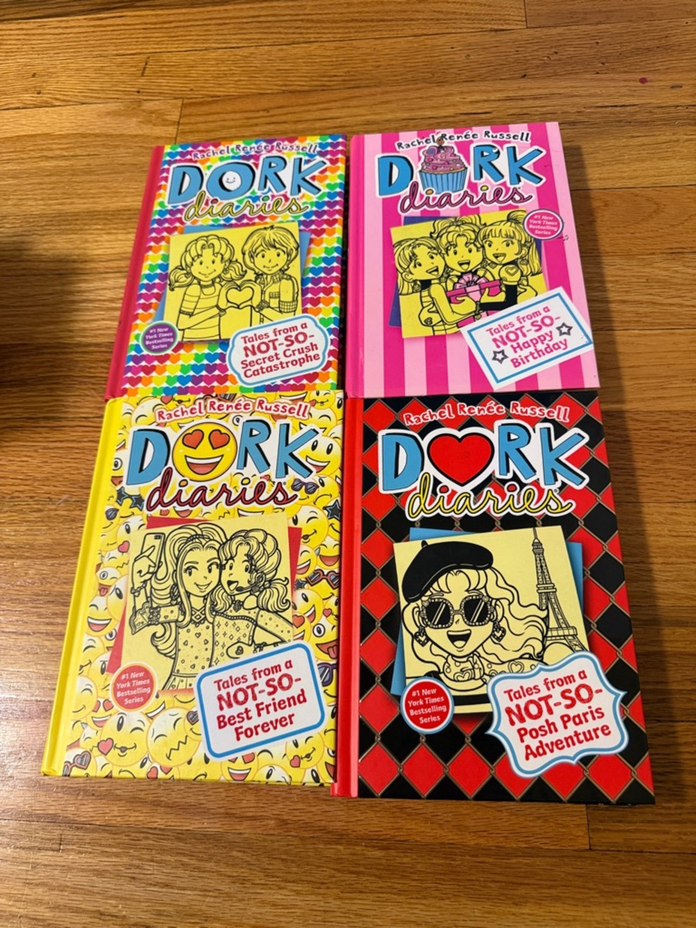 Dork Diaries Hardcover Book Set – Pink, Yellow, Red, Multicolor Covers